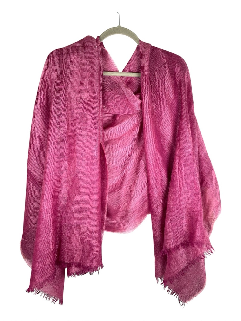 KUNA Baby Alpaca Silk Blend Luxurious Wrap Scarf Rose Color